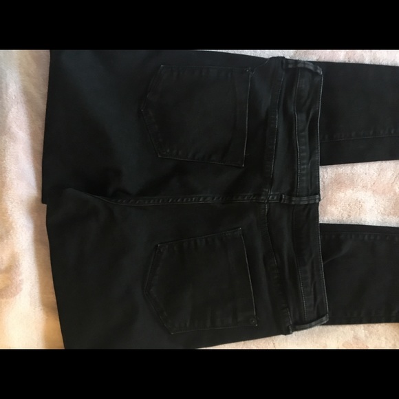 LN Distressed Knee Black Skinny Jeans 8 - Picture 7 of 8